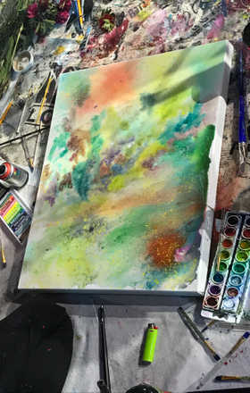 Mayan mask · AB1900-1-2 · Round 1 Easel 2