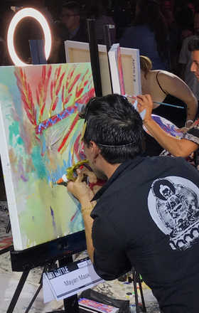 Mayan mask · AB1900-1-2 · Round 1 Easel 2