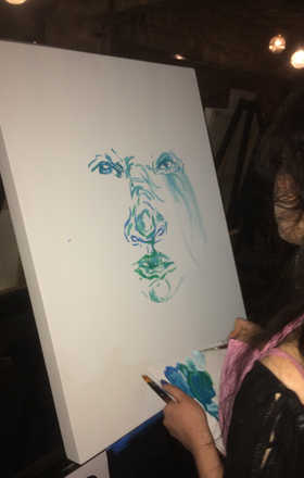 Tania Delgado · AB1990-3-3 · Round 3 Easel 3
