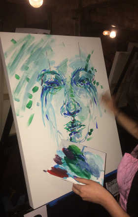 Tania Delgado · AB1990-3-3 · Round 3 Easel 3
