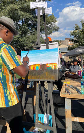 Micheal Selekane · AB2280-1-2 · Round 1 Easel 2