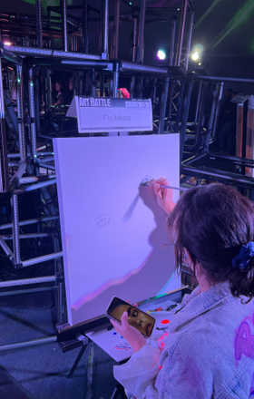 Flo Mena · AB2289-1-3 · Round 1 Easel 3