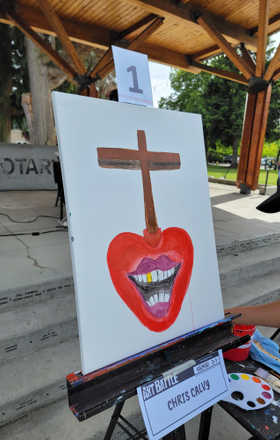 Chris Calvy · AB2482-2-1 · Round 2 Easel 1