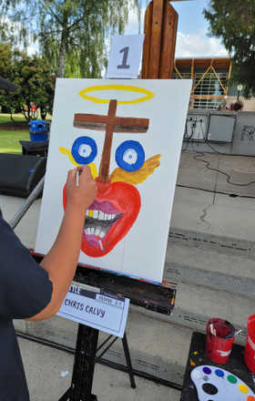 Chris Calvy · AB2482-2-1 · Round 2 Easel 1