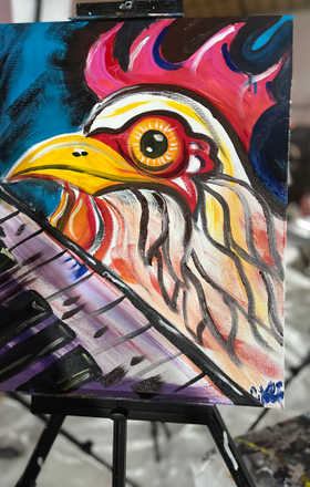 C Marlo Feinberg · AB2576-2-3 · Round 2 Easel 3