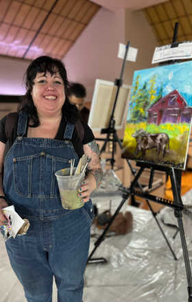 C Marlo Feinberg · AB2576-3-3 · Round 3 Easel 3