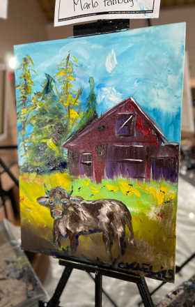 C Marlo Feinberg · AB2576-3-3 · Round 3 Easel 3