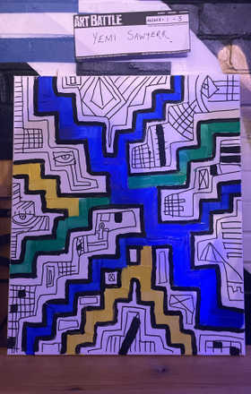 Yemi Sawyerr · AB2628-1-3 · Round 1 Easel 3