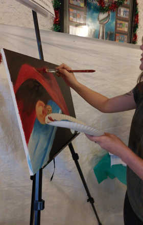 Caitlin Christakos · AB2645-1-1 · Round 1 Easel 1