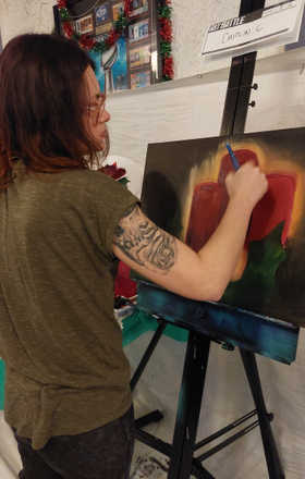Caitlin Christakos · AB2645-3-2 · Round 3 Easel 2