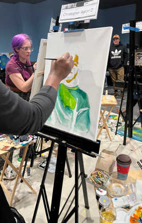 Christopher AAron Deanes · AB2664-2-2 · Round 2 Easel 2