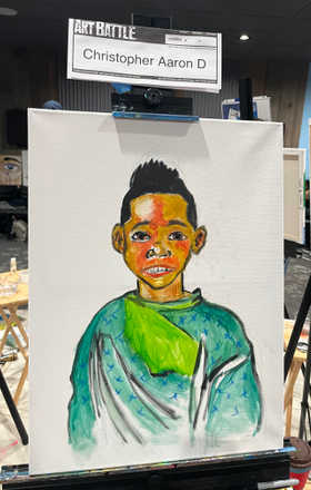 Christopher AAron Deanes · AB2664-2-2 · Round 2 Easel 2