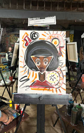 Candi J · AB2686-1-3 · Round 1 Easel 3