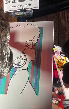 Mona Farrokhi · AB2717-2-1 · Round 2 Easel 1