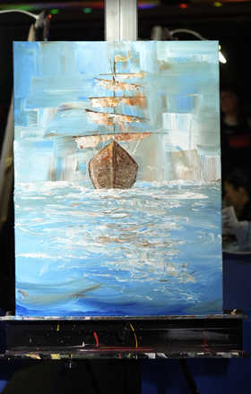 Christina Sabourin · AB275-3-3 · Round 3 Easel 3