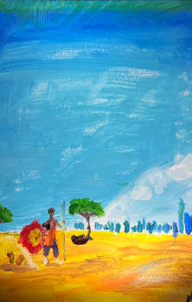 Niko Rodriguez · AB2811-2-6 · Round 2 Easel 6