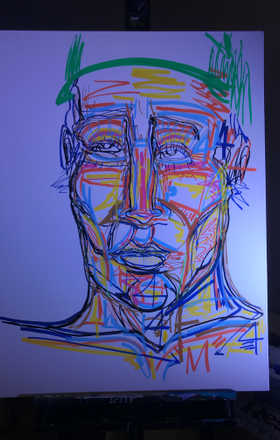 Dylan Huata · AB2833-4-1 · Round 4 Easel 1