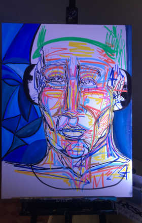 Dylan Huata · AB2833-4-1 · Round 4 Easel 1