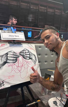 Jayyy Santi · AB2834-1-3 · Round 1 Easel 3