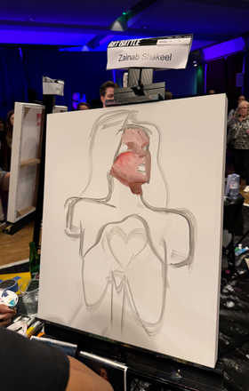 Zainab Shakeel · AB2840-1-4 · Round 1 Easel 4