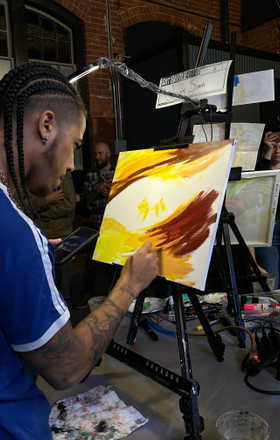 Jayyy Santi · AB2875-2-1 · Round 2 Easel 1
