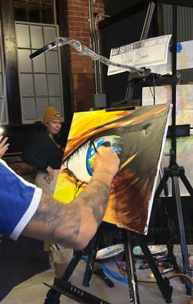 Jayyy Santi · AB2875-2-1 · Round 2 Easel 1