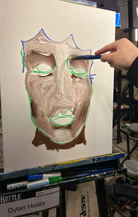 Dylan Huata · AB2984-1-1 · Round 1 Easel 1
